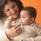 oogiebear BearPair Silicone Bulb Baby Nasal Aspirator and Ear & Nose Syringe, Safely Sucks Snot and Removes Mucus, Cleanable and Reusable, Grey