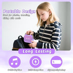 Mini Karaoke Machine Toys Gifts,Kids Portable MP3 Player with 2 Wireless Microphone and LED,Christmas Birthday Gifts for Girls Boys 3 4 5 6 7 8+ Year Old (Purple)