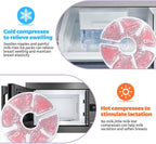 Breast Therapy Ice Packs, Hot and Cold Breast Pads, Breastfeeding Essentials Large Gel Bead Packs for Moms, 2 Pack (Pink, M)