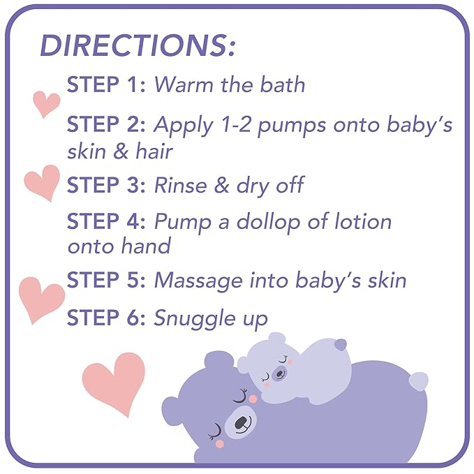 Jergens Baby Duo for a Calming Routine, Head to Toe Liquid Baby Wash and Calming Lotion, Value Gift Pack