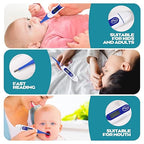 TrelaCo 20 Pcs Thermometer for Adults Digital Oral Thermometer for Fever Basal Body Fast Reading Flexible Tip for Underarm Rectal Mouth Temperature Measurement