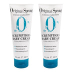 Original Sprout Scrumptious Baby Cream, Gentle Moisturizing Cream for Dry, Sensitive Skin & Diaper Rash, Non-Greasy Baby Lotion with Zinc Oxide & Calendula for Face & Body, 8 fl oz, (Pack of 2)