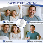 Anti Snoring Devices, Nasal Opener for Sleep Breathing, Increases Airflow, Three Adjustable Sizes, Individually Packaged, Easy to Carry - 4 Pack