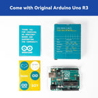 SunFounder Inventor Lab Starter Kit with Original Arduino Uno R3 REV3 Board Multimeter Basic to Advance 34 Projects RAB Breadboard Holder HCSR-04 Sensor 1602 LCD Servo Motor