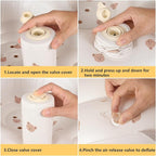 Inflatable Seat for Toddlers 3-36 Months, Built-in Air Pump, Summer Support Seat for Sitting Up, Shower Floor Seater