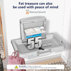 Commercial Baby Changing Station,Wall Mounted Baby Changing Station with Safety Strap,Wall Mounted Changing Table for Commercial Bathroom, Baby Changing Station That Makes Every Mother Happy