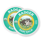 Badger - Baby Balm, Chamomile & Calendula, Certified Organic Baby Balm, Cradle Cap Balm for Babies, Baby Rash Balm, Baby Skin Care, 2 oz (2 Pack)