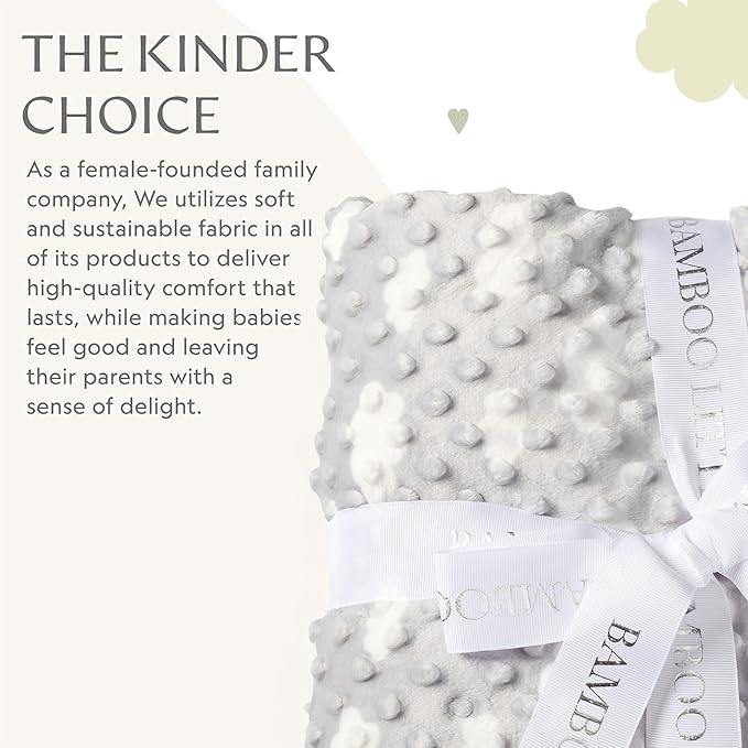 Ultra-Soft Baby Blanket - Lightweight & Breathable, Neutral Newborn Designs, Cloud Baby Crib, Infant, Toddler - 47"x47" Large