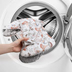 Infant Car Seat Insert, Car Seat Head Support Baby Girls Boys, Soft & Reversible Newborn Carseat Insert Cushion with 2 Strap Covers, for Stroller, Swing, Bouncer (Gray Animals)