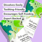 Little Spoon Kale Apple Meltable Baby Puffs, Organic Corn Quinoa Sorghum, No Rice, No Added Sugar Snacks, Encourages Self-Feeding, 1 Oz Bag, 4 Pack