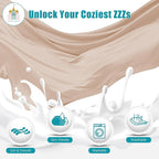 Cute Castle Pregnancy Pillows, Soft U-Shape Maternity Pillow with Removable Cover - Full Body Pillows for Adults Sleeping - Pregnancy Must Haves - Jumbo 57 Inch - Brown