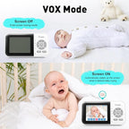 Upgrade Video Baby Monitor,WiFi Baby Camera,2.8" Display and App Control,1200ft Long Range,2 Way Talk,Auto Night Vision,Sound Alert,VOX,Temperature Sensor 5 Lullabies Feeding Remind,Home Use