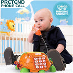 Baby Toys 6 to 12 Months, Musical Turtle Crawling Baby Toys for 12-18 Month, Early Learning Educational Toy with Light & Sound, Birthday Toy for Infant Toddler Boy Girl 7 8 9 10 11 month 1-2 Year Old