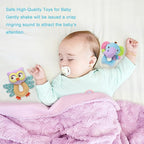 BLOOBLOOMAX Sock rattles for Babies 0-24 Months Baby Animal Foot Finder Educational Toys