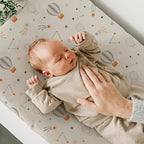 BROLEX Changing Pad Covers for Baby: Boy Girls Ultra Stretchy Soft 2 Pack Starsmoon & Balloon