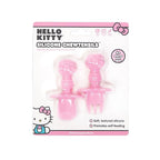 Bumkins Baby Utensils Set, Chewtensils Silicone Spoons for Dipping, Self-Feeding, Baby Led Weaning, Trainer Learning, First Stage Eating, Soft Practice Fork and Spoon, 6 Months, Hello Kitty Pink