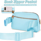 Fanny Pack Belt Bag Crossbody Bags with Initials Letter Patch Trendy Stuff for Teens Cute Stuff Birthday Gifts for Teenager Girls | B,Blue Bag