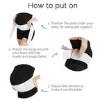 NeoTech Care Adjustable Maternity Belt - Light and Breathable Pregnancy Belly Support Band for Pregnant Women (White, Extra Large Size)