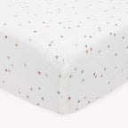 Little Unicorn Premium Crib Sheet | Breathable & Super-Soft Muslin Fabric (Dots)