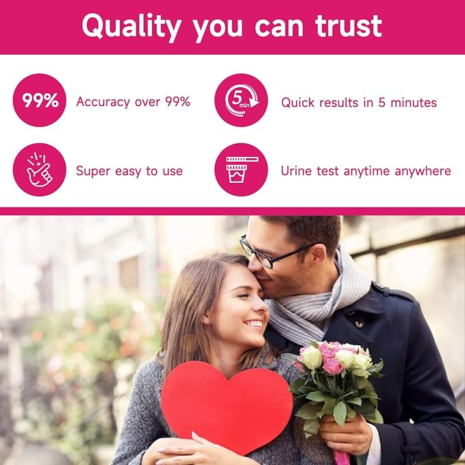 Ovulation Test Strips and Pregnancy Test Strips Kit, Ovulation Strips Tracker Fertility Test for Women, 50 LH Test + 20 HCG Test + 1 Reusable Urine Cup, Ovulation Predictor Kit for Home