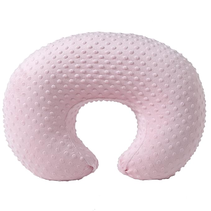 Baby Nursing Pillow and Body Positioner with Premium Slipcover for Breastfeeding for Baby Boys and Girls, Feeding Pillow with Breathable Comfortable Pillowcase (Blushing Bride)