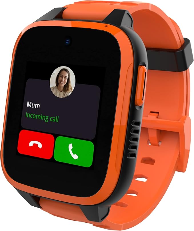 XPLORA XGO 3 - Watch Phone for Children (4G) - Calls, Messages, Kids School Mode, SOS Function, GPS Location, Camera and Pedometer – (Subscription Required) (Orange)