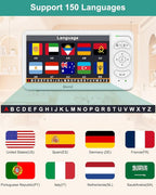 6" Baby Monitor with 2 Cameras 4000mAh Battery Upgrade Split Screen Video Baby Monitor No WiFi Remote Pan-Tilt-Zoom Auto-Night Vision 150 Languages ECO Mode 2-Way Talk 1000FT (Ideal Condition)