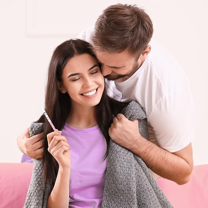 Easy@Home Pregnancy Test Strips with 20 Urine Cups – Early and Accurate Detection, Fast Results, Designed for Convenient Home Testing