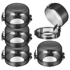 5pcs Stove Knob Cover: 3.5in Child Proofing Cover Knob Easy Install for Kitchen Stove Locks Door Child Proof Clear Plastic Black