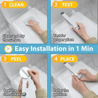 4our Kiddies Toilet Locks Baby Proof, Baby Proofing Toilet Seat Lock with Extra Pallet Fit for Most Standard Toilet, Easy Intallation Toilet Lid Lock for Child Safety with 1 Extra 3M Adhesive((1 Pack)