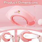 Baby Shower Cap Shield for Kids Soft Silicone Adjustable1-8 Years Old Hair Washing Hat for Kids Toddler Shower Cap Shield Makes the baby Bath More Fun