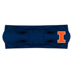 Creative Knitwear Illinois Fighting Illini Infant Girls Navy Solid Hair Knot Headband Embroidered Logo - Size Newborn - 4T