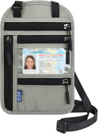 Neck Wallet Lightweight RFID Blocking Waterproof Travel Pouch for Women Men
