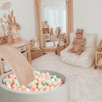 GOGOSO Balls for Ball Pit - Plastic Ball for Toddlers 1-3, Baby Kids Ball Pool Decoration 50 100 200 300 500 1000 (6 Colors, 200 Balls)