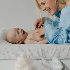 Baby Wipes Cover – Universal Size, One Size Fits All Wipes Packages | Muslin Cotton Tissue Cover for Nursery, Diaper Bag & Changing Table, Station | Gingham & Neutral Patterns (Caramel Daisy)