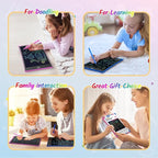 TECJOE 2 Pack LCD Writing Tablet, 10 Inch Colorful Doodle Board Drawing Tablet for Kids, Kids Travel Learning Toys Christmas Birthday Gifts for 3 4 5 6 Year Old Boys and Girls Toddlers