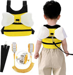 Toddler Leashes + Anti Lost Wrist Link for Kids, 4 in 1 Kid Harness Backpack Leash for Girls Boys, Kids Anti Lost Leash Cute Baby Harness Belt Strap Foldable Children Safety Leash for Park Zoo Travel