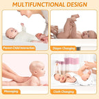 Baby Changing Dresser with Large Tabletop, 3 Drawers, Open Storage Space, and Open Storage Shelf – Ideal Changing Table for Nurseries and Baby Rooms