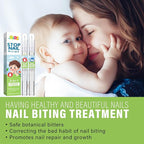 2Pcs Nail Biting Treatment for Kids, Nail Biting Prevention, Helping Adults and Children with Finger-Biting Habits to Stop Nail-Biting and Finger-Sucking Habits, Green
