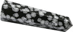 Amazing Gemstone Snowflake Obsidian Crystal Towers - Natural Healing Crystal Point Obelisk for Reiki Healing and Crystal Grid (3 Inch)