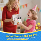 Karaoke Machine for Kids, Toys for 3-12 Years Old Girls Gifts, Kids Karaoke Microphone Machine Toy, Best Fun Christmas Birthday Gifts for 5 6 7 8 9 10 11 Years Teens Girl Boys Beige 2 Mic