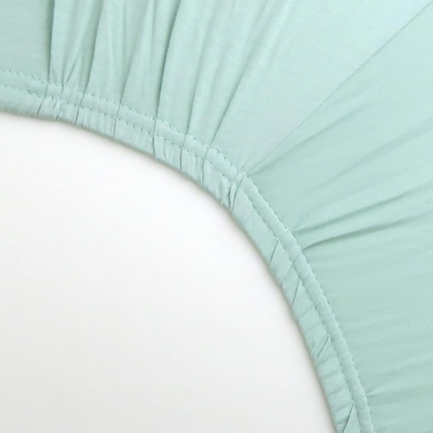 HonestBaby Unisex-Baby Fitted Crib Sheets Set Standard Mattress, 100% Organic Cotton Baby Boys, Girls, Neutral, 1 Pack - SAGE, One Size