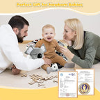 URMYWO Tummy Time Mat - 4 in 1 Cozy Tummy Time & Seated Support Pillow, Tummy Time Pillow for Newborn 0-12 Months, Infant Baby Sit Me Up Floor Seat Early Sensory Development Gifts Tummy Time Play Toys