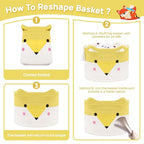 Large Baby Basket Toy Storage 3 Pack, (20"x13.8") Woven Baby Laundry Basket Blanket Basket, Stuffed Animal Storage, Baby Gift Basket Empty, Toy Basket for Kids, Dog, Cat.