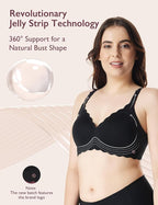 Momcozy Nursing Bras for Breastfeeding, Seamless Pregnancy Maternity Bra Wireless Classic Jelly Strip Support Nursing Bra