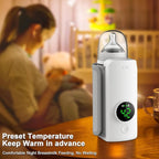 Fast Heating Portable Bottle Warmer,Travel-Easy,18W Fast Charging,6-Speed Temperature Control,Locked-in Nutrition,360 Degree Wrap Even Warming,Ensuring Baby Needs