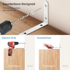 furniture anchors safety Wall straps: Baby Proofing Anti Tip Cabinet, Furniture Anchors for Dresser Secure Child Security Mount Kits 4 Pack