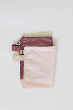 Tiny Twinkle Mess proof Waterproof Wet Dry Bag,2pk Reusable Wet Bags for Swimsuits&Baby Clothes,Leakproof Wet Bag,Waterproof Bag for Travel&Diaper bag,Wet Bags for Baby (Rose, Burgundy)