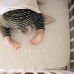 lulumoon Mini Crib Sheets Muslin: Soft Cotton Fitted Mini Crib Mattress Sheets for Boys and Girls 2Pack