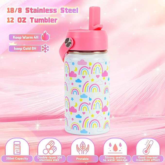 Unicorn Toys for Girls, Kids Gifts with Glowing Blanket, Water Bottle, Eye Mask, Headband, Crossbody Bag, Sunglasses - 12PCS Birthday Gift Toys for Girls 6-10+